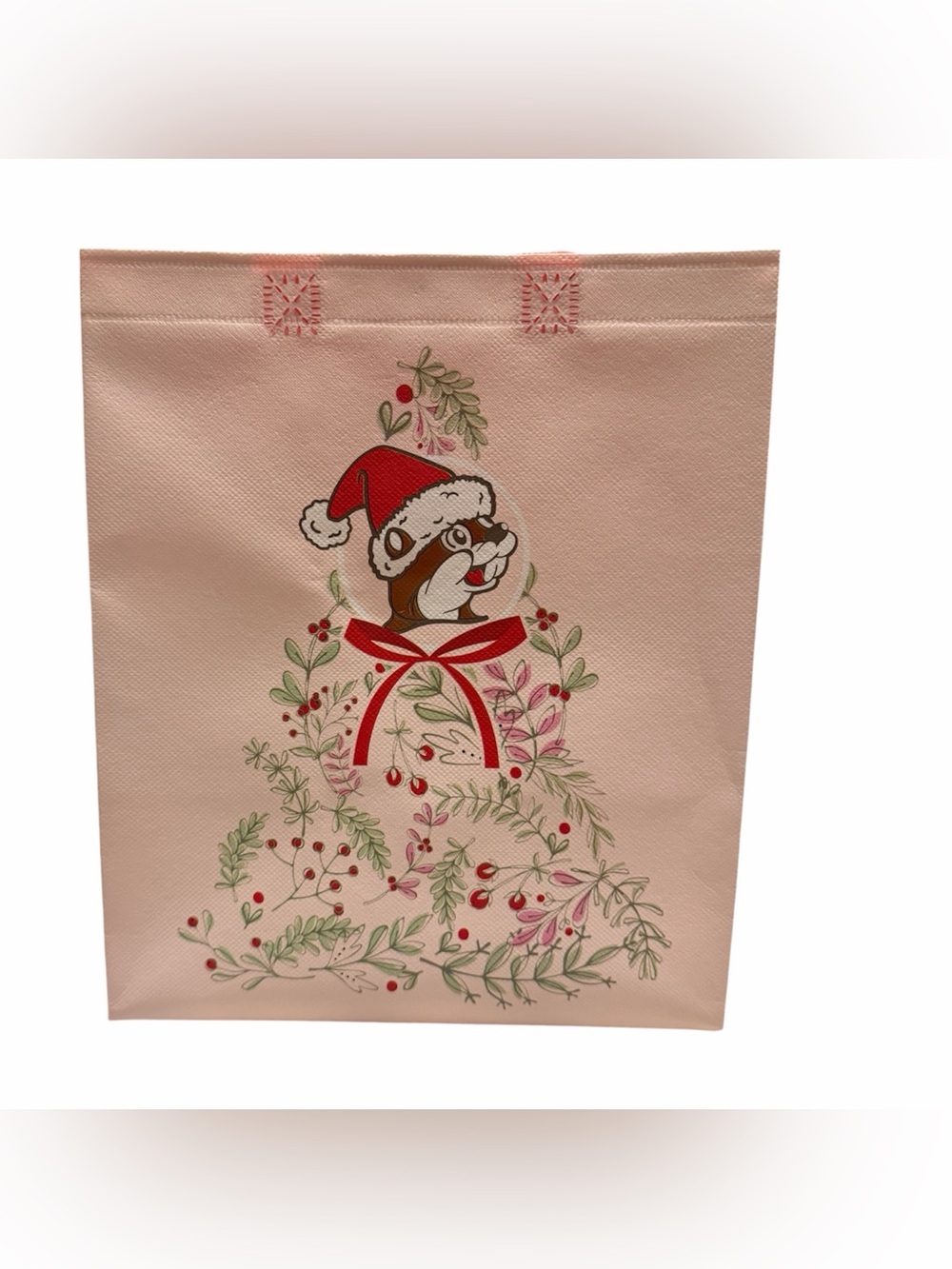 NWT Buc-ee's Pink Christmas Shopping Tote Bag – Limited Edition Holiday Beaver